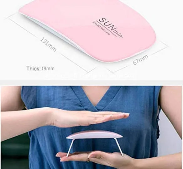 Uv Led Lamp Nail Dryer Mini Portable Nail Lamp Professional (1 Pc)